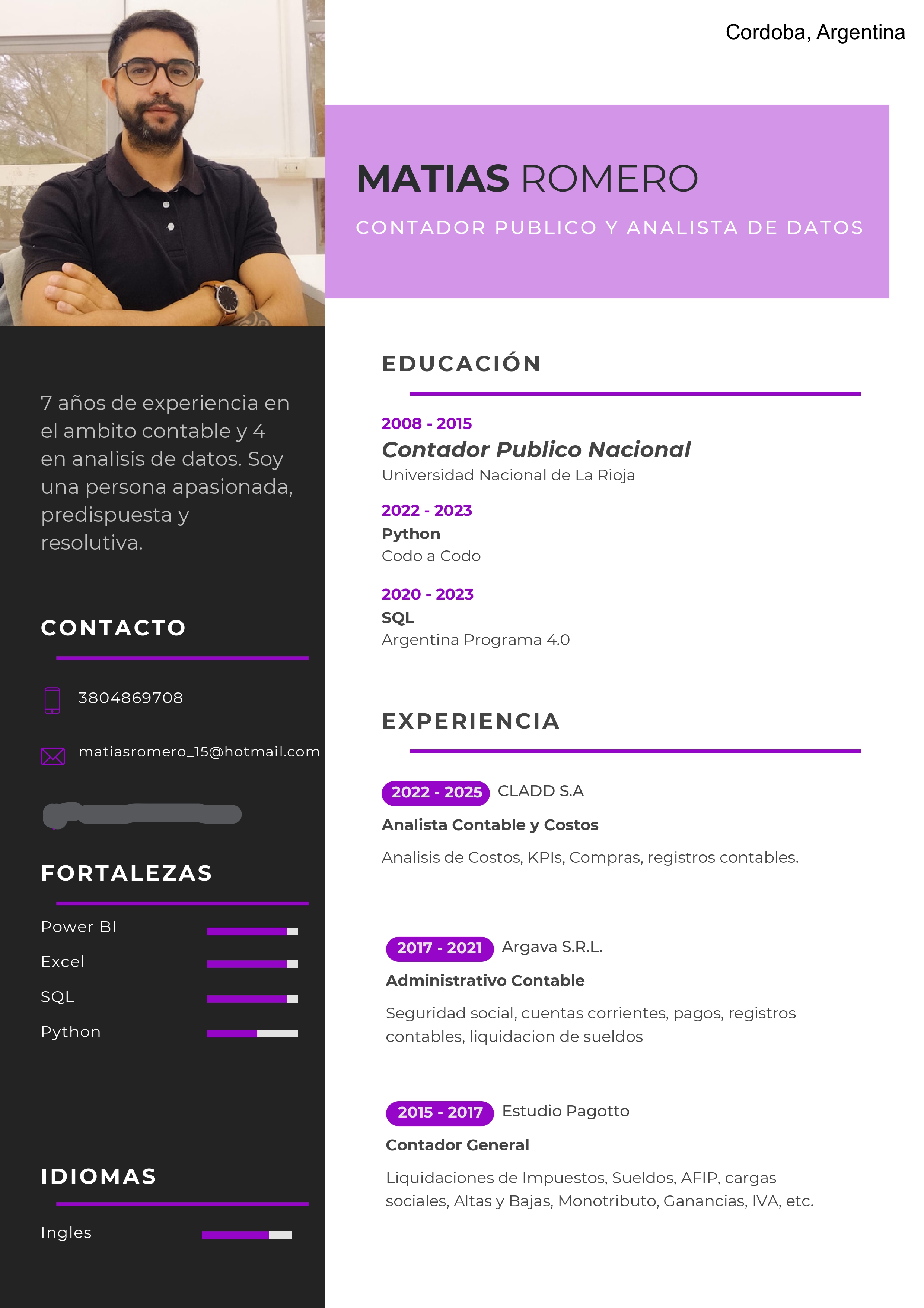 MATIAS MAXIMILIANO Romero